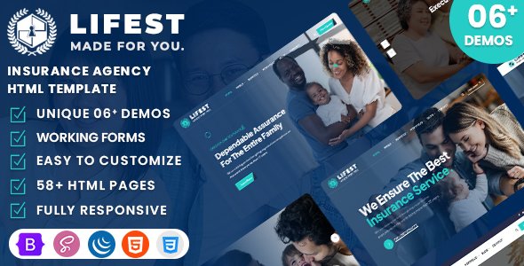 Lifest - Insurance Agency HTML Template